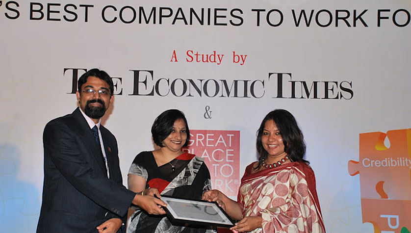 Great Place to WorkÂ® Award for Indiaâ€™s Best Companies Study 2012