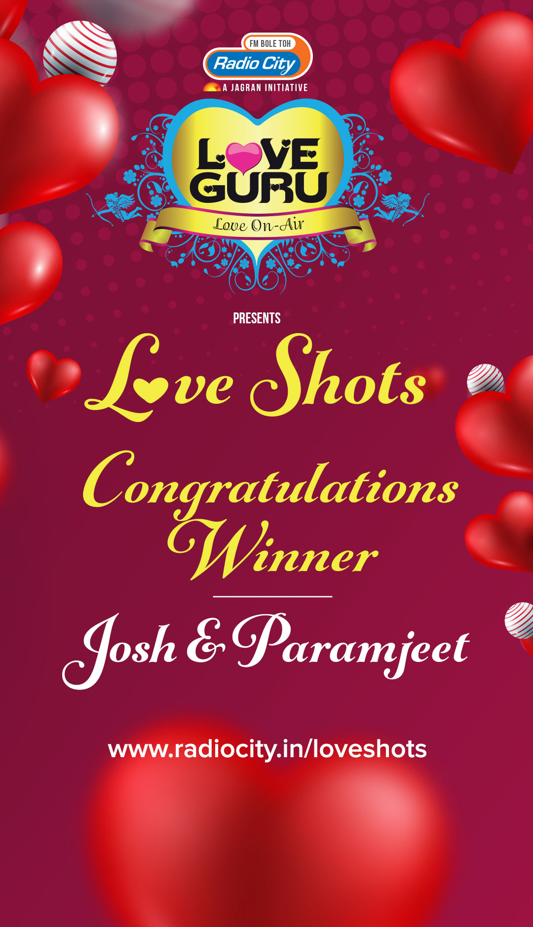 Vote for Your Favourite Love Shots Story | Radiocity
